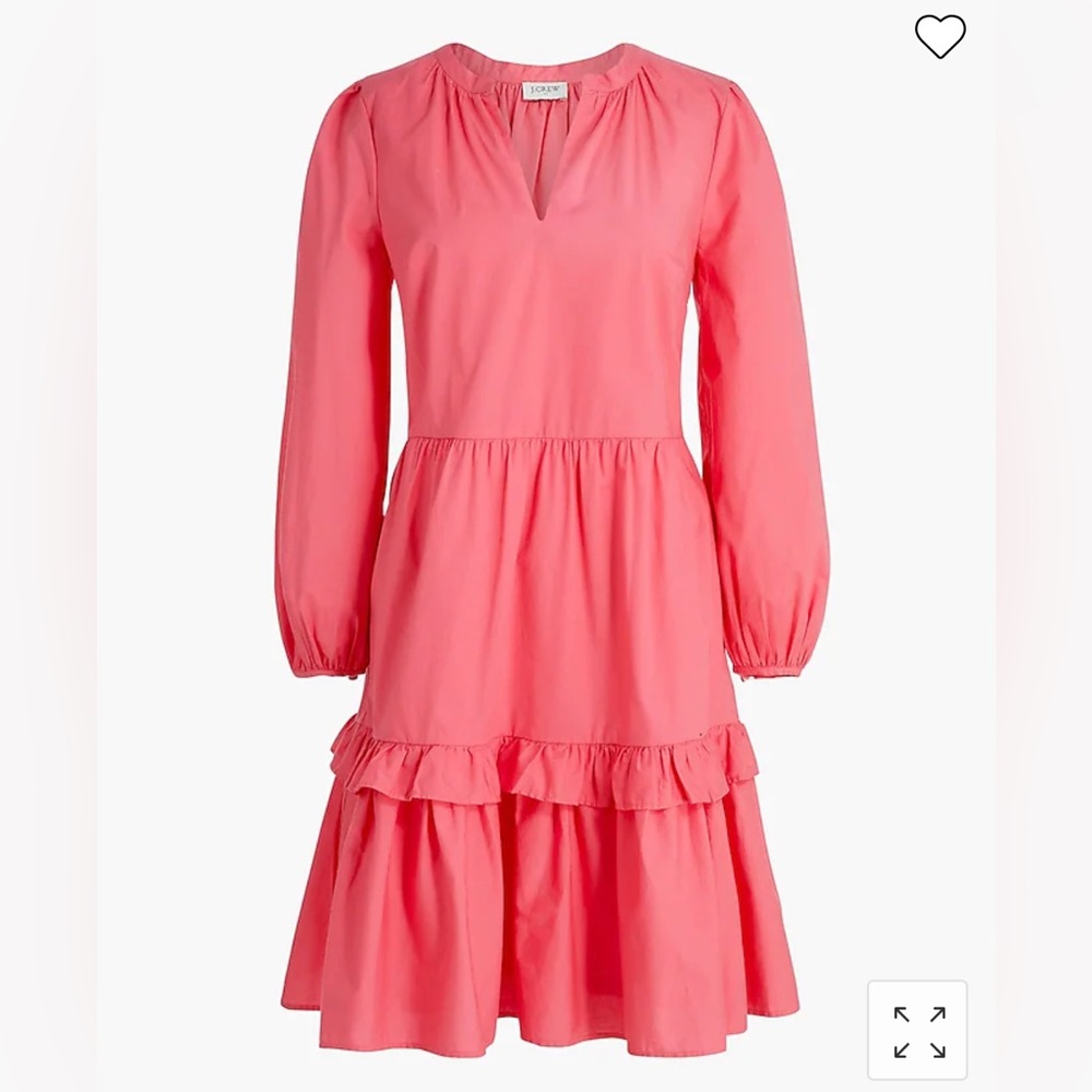 NWT JCrew Cotton poplin tiered dress, Size M